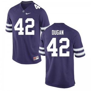 Men's Kansas State Wildcats Chris Dugan #42 Purple Football Jersey 841653-826