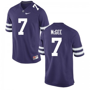 Men's Kansas State Wildcats Kevion McGee #7 Purple Stitched Jerseys 224176-556