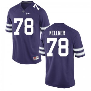 Men Kansas State Wildcats Marshall Kellner #78 College Purple Jerseys 986877-815