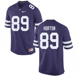 Mens Kansas State Wildcats C.J. Horton #89 University Purple Jerseys 894483-102