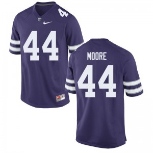 Men's Kansas State Wildcats Christian Moore #44 Purple High School Jersey 772280-360