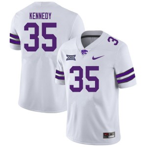 Mens Kansas State Wildcats Jairus Kennedy #35 White Stitched Jersey 403998-704