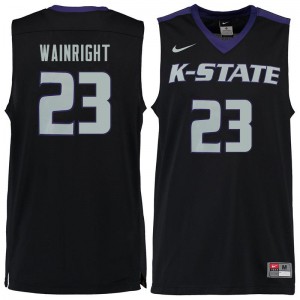 Men Kansas State Wildcats Amaad Wainright #23 Black Stitched Jerseys 805806-409