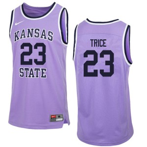 Men's Kansas State Wildcats Austin Trice #23 Player Purple Retro Jersey 718677-400