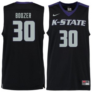 Men's Kansas State Wildcats Bob Boozer #30 Official Black Jerseys 840633-972