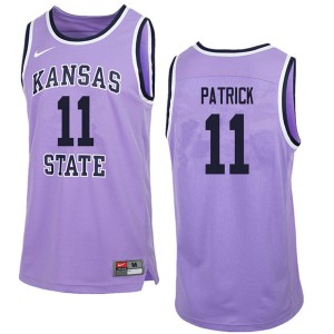 Men's Kansas State Wildcats Brian Patrick #11 Purple Retro College Jersey 514490-919