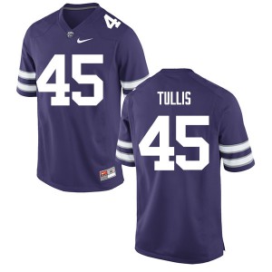 Men Kansas State Wildcats David Tullis #45 Purple NCAA Jersey 496026-565