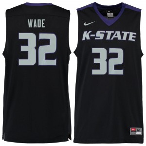 Mens Kansas State Wildcats Dean Wade #32 Black College Jersey 595064-881