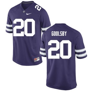 Men's Kansas State Wildcats Denzel Goolsby #20 Purple University Jersey 286616-953