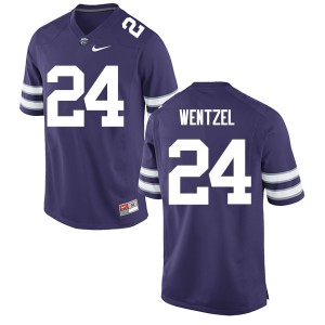 Men Kansas State Wildcats Dylan Wentzel #24 Player Purple Jerseys 396732-256