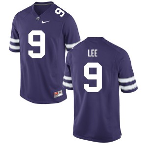 Mens Kansas State Wildcats Elijah Lee #9 Stitched Purple Jersey 600367-848