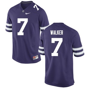 Mens Kansas State Wildcats Elijah Walker #7 Purple High School Jersey 407898-710