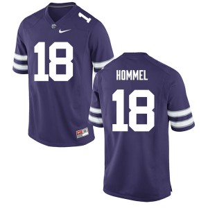 Mens Kansas State Wildcats Eric Hommel #18 Purple Football Jerseys 491860-341