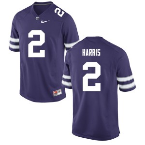 Men Kansas State Wildcats Isaiah Harris #2 Purple NCAA Jerseys 121450-984