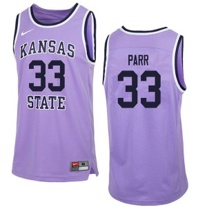 Men Kansas State Wildcats Jack Parr #33 Retro Purple Stitched Jerseys 415805-467