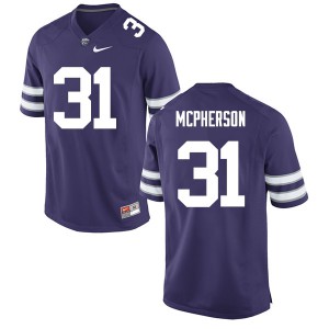Men's Kansas State Wildcats Jahron McPherson #31 Stitched Purple Jersey 835628-117