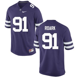 Men Kansas State Wildcats Jake Roark #91 Purple Official Jersey 302070-836