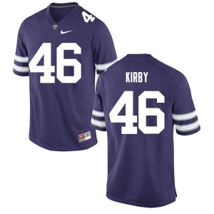 Mens Kansas State Wildcats Jayd Kirby #46 Purple NCAA Jersey 876404-474