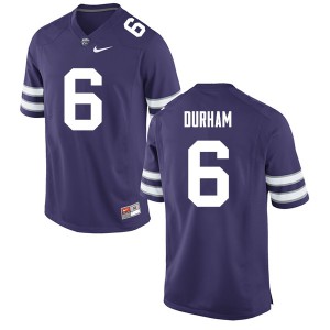 Mens Kansas State Wildcats Johnathan Durham #6 Player Purple Jerseys 568215-950