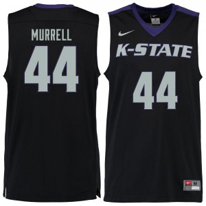 Mens Kansas State Wildcats Willie Murrell #44 College Black Jerseys 266022-929