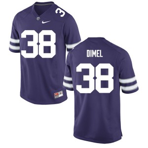 Men's Kansas State Wildcats Winston Dimel #38 College Purple Jerseys 967979-428