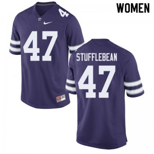 Women's Kansas State Wildcats Cody Stufflebean #47 Purple Alumni Jerseys 998366-139