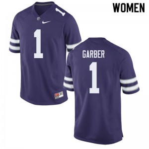 Women Kansas State Wildcats Keenan Garber #1 University Purple Jerseys 870385-775
