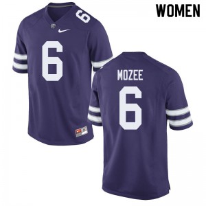 Women's Kansas State Wildcats Keyon Mozee #6 Purple Official Jersey 877521-983