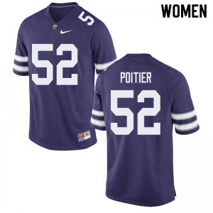 Women's Kansas State Wildcats Taylor Poitier #52 Alumni Purple Jerseys 166291-365