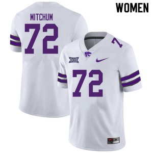 Womens Kansas State Wildcats Witt Mitchum #72 NCAA White Jersey 387867-397