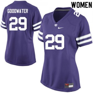 Women's Kansas State Wildcats Bernard Goodwater #29 Purple Stitch Jersey 741675-434