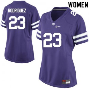 Women's Kansas State Wildcats Bernardo Rodriguez #23 Purple Embroidery Jersey 935836-433