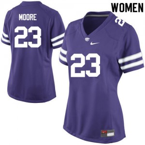 Women's Kansas State Wildcats Cre Moore #23 Purple Alumni Jersey 903393-913