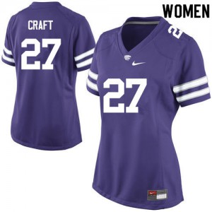 Women's Kansas State Wildcats Javier Craft #27 Purple Player Jersey 175489-667
