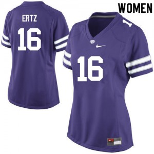 Women Kansas State Wildcats Jesse Ertz #16 Purple High School Jersey 826184-506
