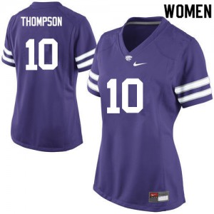 Women's Kansas State Wildcats Skylar Thompson #10 Purple Stitched Jersey 942120-174