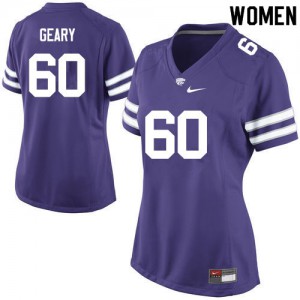 Womens Kansas State Wildcats Will Geary #60 Purple Alumni Jersey 778264-306