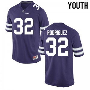 Youth Kansas State Wildcats Bernardo Rodriguez #32 High School Purple Jerseys 755743-674
