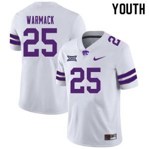Youth Kansas State Wildcats Michael Warmack #25 White Player Jersey 677203-184