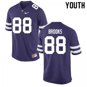 Youth Kansas State Wildcats Phillip Brooks #88 Official Purple Jersey 164882-122
