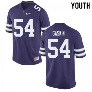 Youth Kansas State Wildcats Kienen Gaskin #54 Player Purple Jersey 469096-979