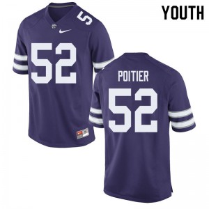 Youth Kansas State Wildcats Taylor Poitier #52 Purple Player Jersey 406222-395