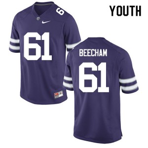 Youth Kansas State Wildcats Abdul Beecham #61 High School Purple Jerseys 744372-131