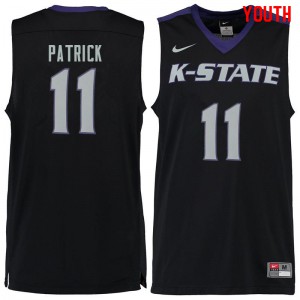 Youth Kansas State Wildcats Brian Patrick #11 University Black Jersey 441194-180