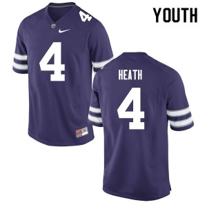 Youth Kansas State Wildcats Dominique Heath #4 Purple Football Jerseys 398001-413