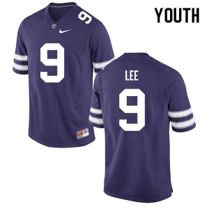 Youth Kansas State Wildcats Elijah Lee #9 Purple Stitched Jerseys 773058-482