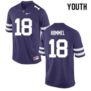 Youth Kansas State Wildcats Eric Hommel #18 Embroidery Purple Jerseys 794716-743
