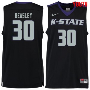 Youth Kansas State Wildcats Michael Beasley #30 Black College Jersey 602567-145