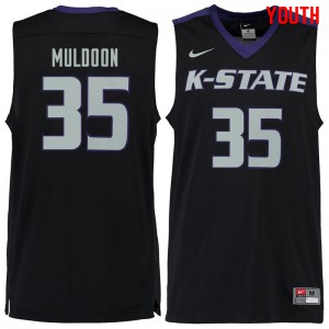 Youth Kansas State Wildcats Patrick Muldoon #35 Black High School Jerseys 728033-763