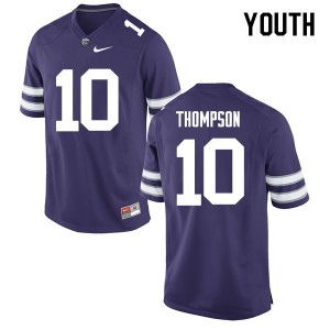 Youth Kansas State Wildcats Skylar Thompson #10 Purple Stitch Jerseys 797215-753